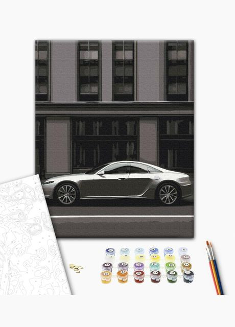 Картина за номерами Столичне авто Картини в цифрах машини Набір для розпису на полотні 40х50 см BS53757 Brushme (322777495)