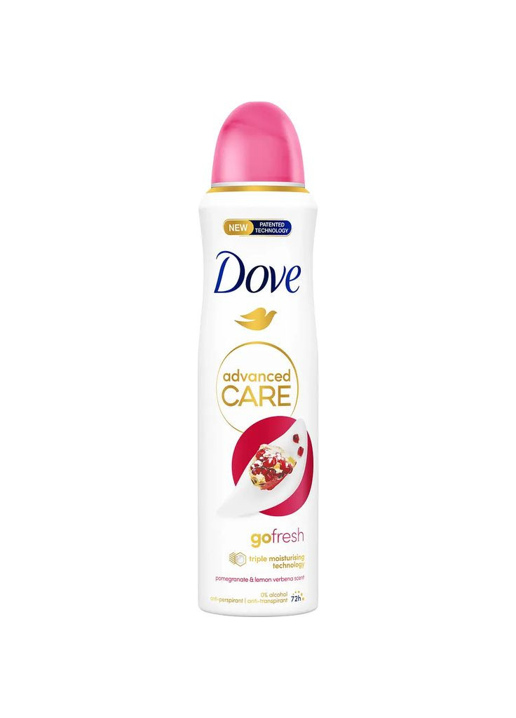 Антиперспірант-дезодорант Спрей Advanced Care GoFresh Antiperspirant Spray Pomegranate&Lemon Дав ГоуФреш Гранат Лимон 150мл Dove (327093239)