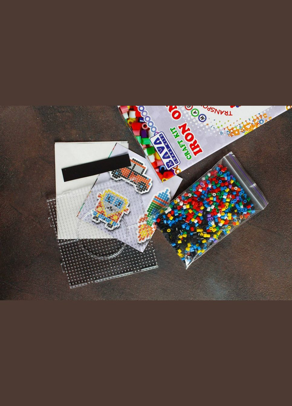 Магниты с термомозаики "Транспорт" (TM-009) набор для творчества УМНЯШКА (305232689)