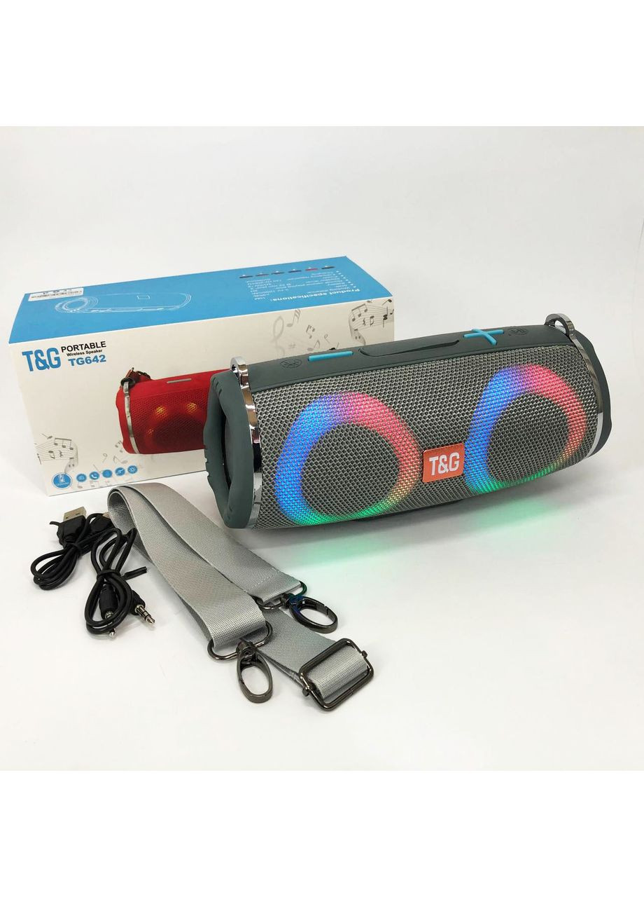 Bluetooth колонка з різнокольоровим підсвічуванням, Колонка usb s Bluetooth Портативна для пк GK-61 Portable (385437001)