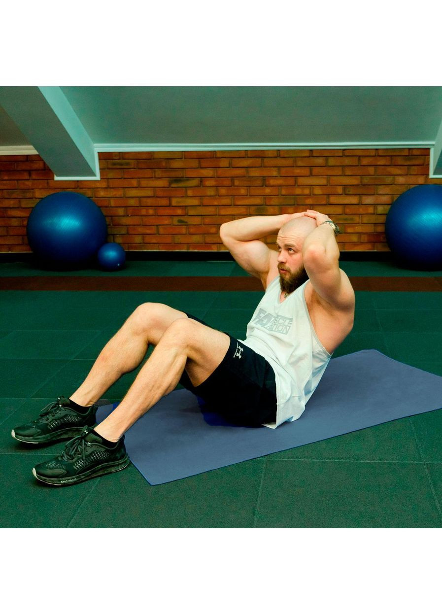 Рушник спортивний мікрофібра з чохлом 50х90 см (60172) Love You синій