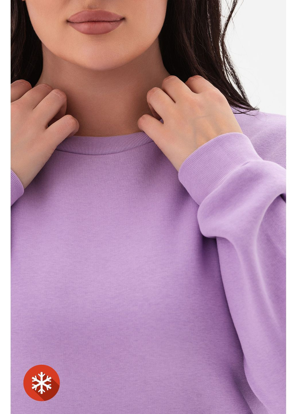 Бежевий світшот today бузковий Garne однотонний (368765034)