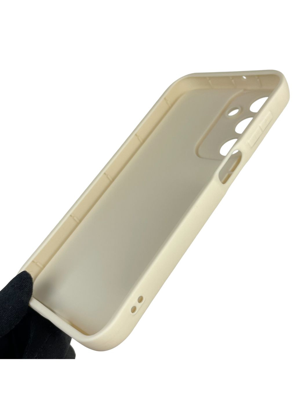 Чохол силіконовий Soft Touch з 3D принтом для Galaxy A16 (SM-A165) молочний (Повний захист камери) Samsung (371652986)