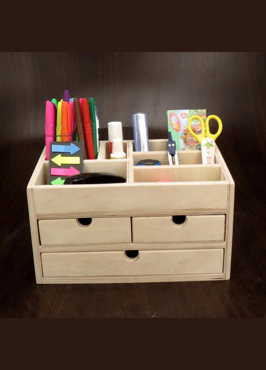 Органайзер настільний з дерева Огаст бланже (КНЦ-009001) No Brand (328225976)