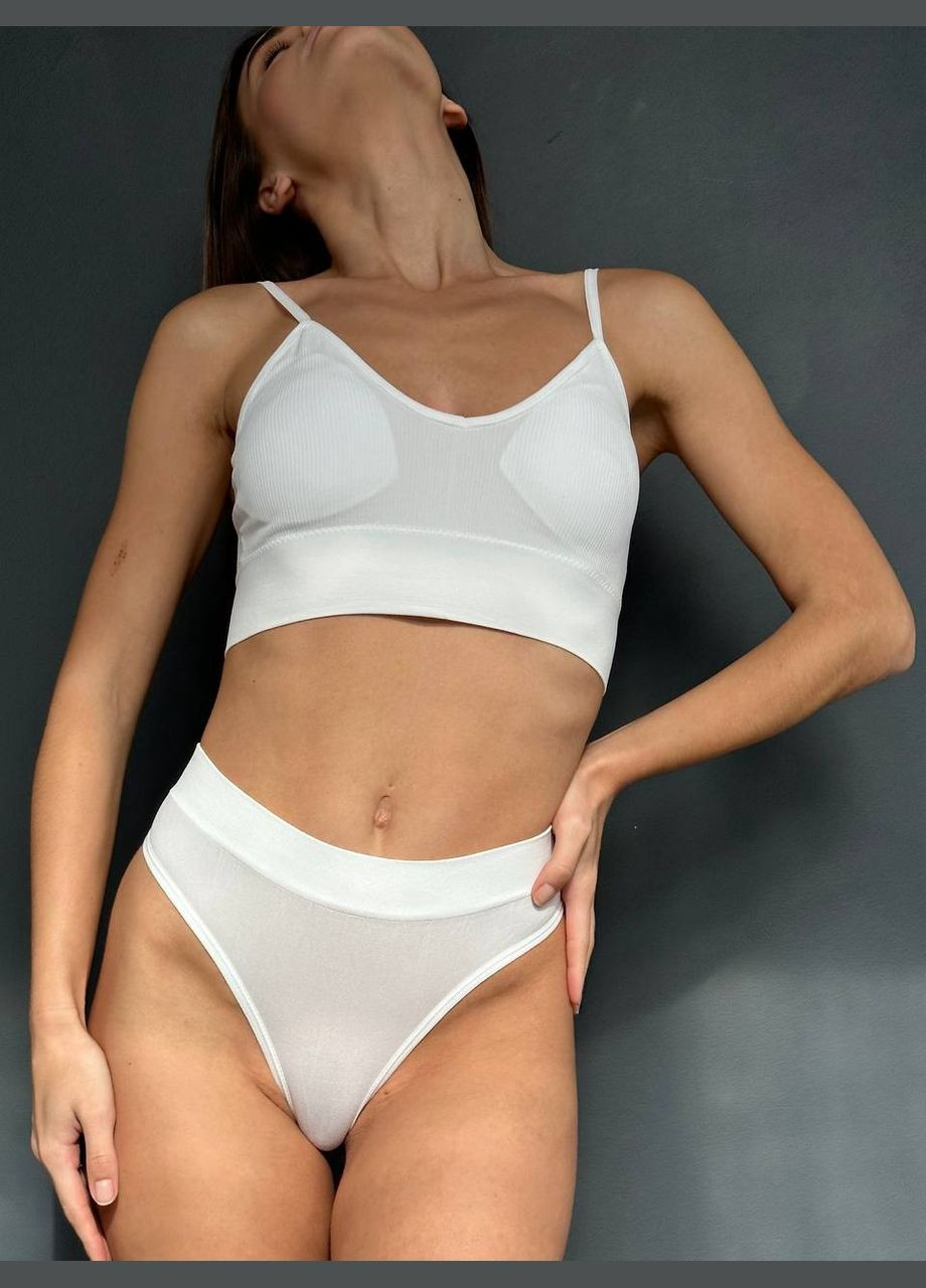 Білий демісезонний жіночий комплект базової білизни біла No Brand білизна