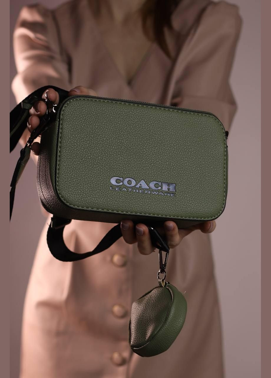 Жіноча сумка Coach khaki, женская сумка, Коуч кольору хакі No Brand (307925588)