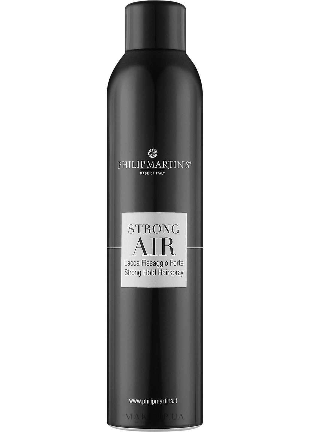 Лак для волос сильной фиксации Strong Air Lacca Black 300ml (1115762-31103995) Philip Martin's (368623790)