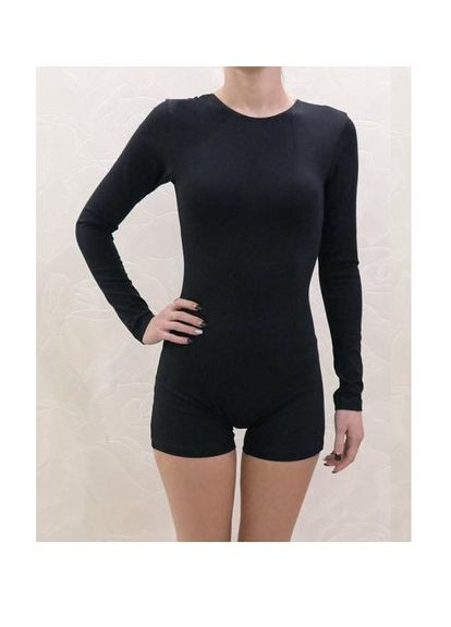 Купальник для танців, гімнастики чорний, шорти No Brand тріко (297662834)