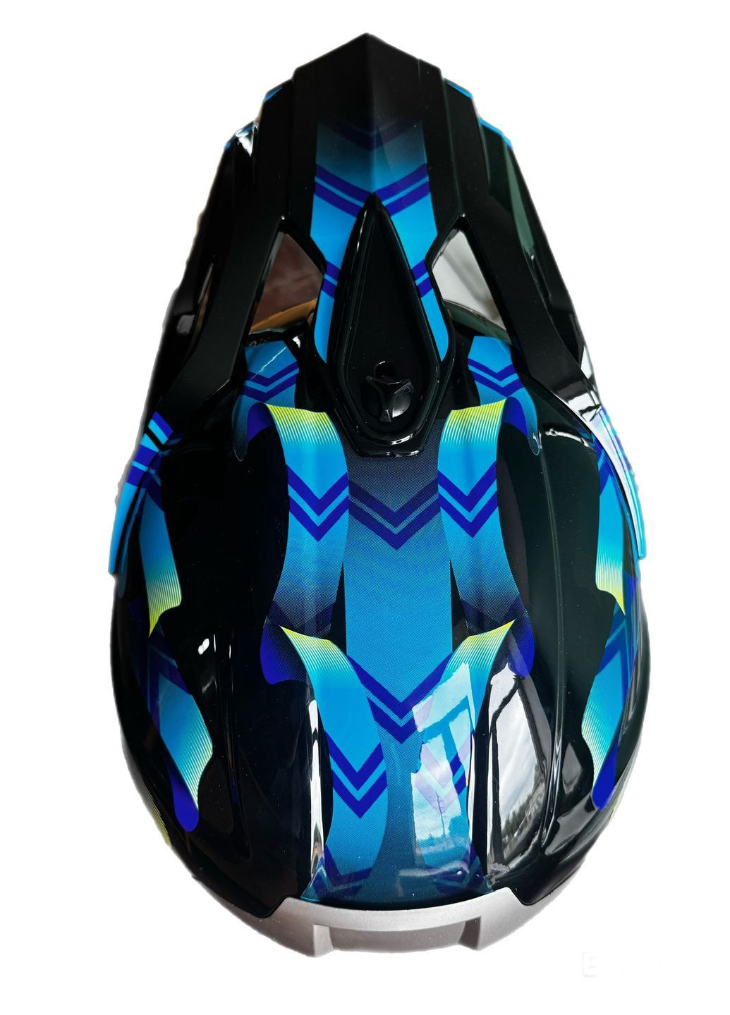 Эндуро кроссовый мотошлем Helmet Shark Black + очки Profi Black 100% No Brand (370756041)