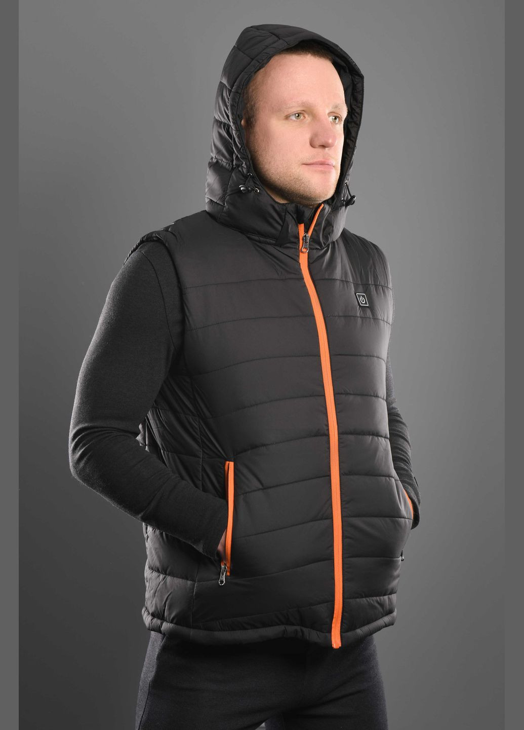 Жилет с подогревом Heat Power Plus Black с капюшоном, размер XXL 2E Tactical (316466328)