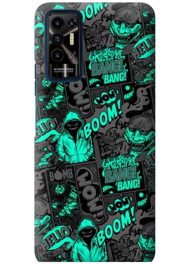 Силіконовий чохол 'Комікс бум' для Endorphone Tecno Pova 2 (401679236)