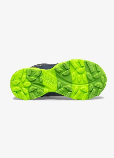 Серые повседневные осенние ботинки для мальчика moab speed low waterproof navy grey lime Merrell