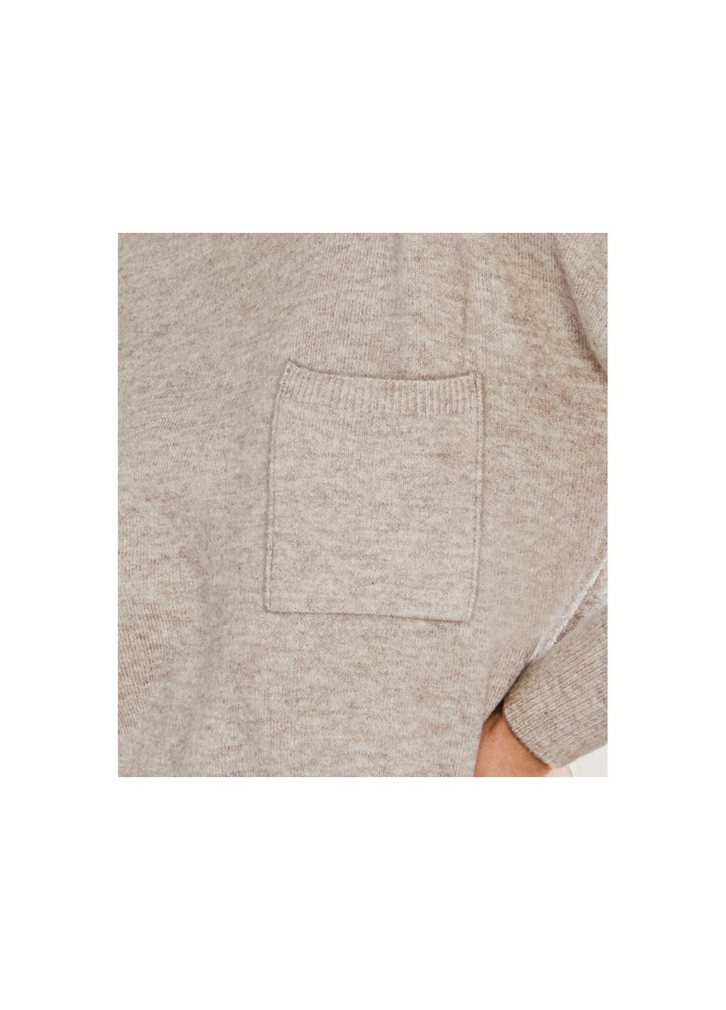 Бежевое повседневный платье вязаная для женщины lycra® 391258 Esmara