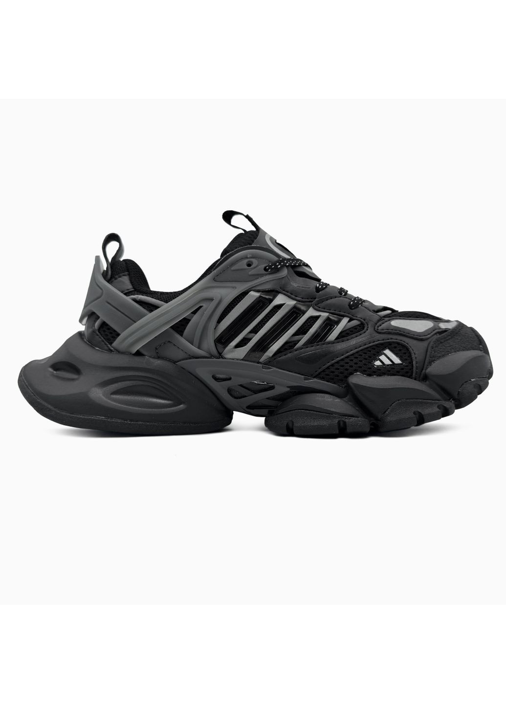 Черные демисезонные кроссовки мужские adidas vento xlg deluxe black адидас венто xlg делюкс No Brand