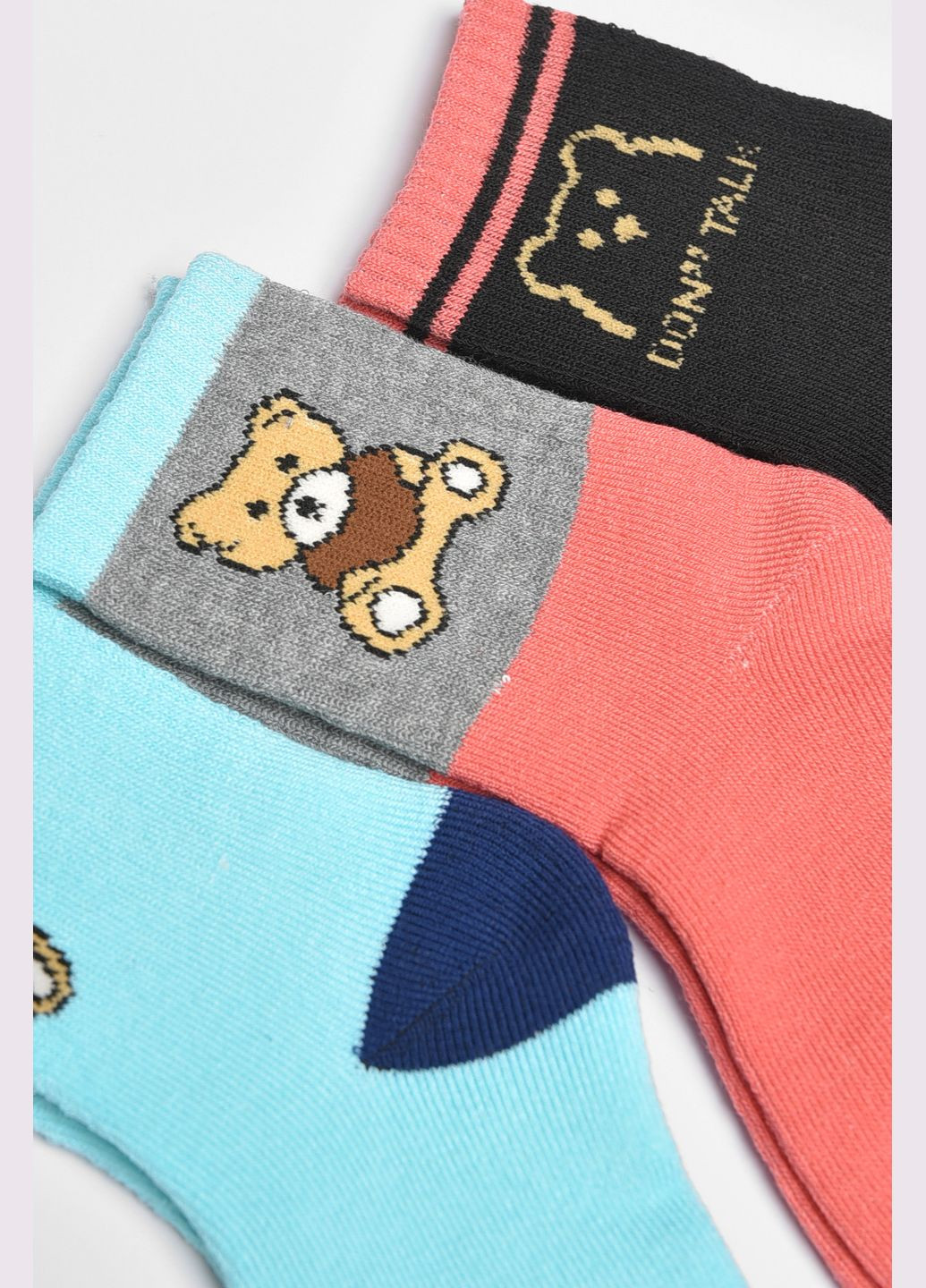 Набор носков детских махровых для девочки 3 штуки Let's Shop (304368564)