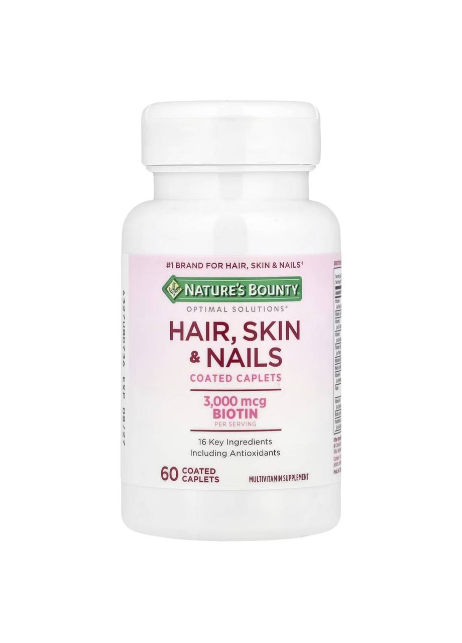 Добавка для волосся, шкіри та нігтів, 60 капсул Nature's Bounty (361858519)