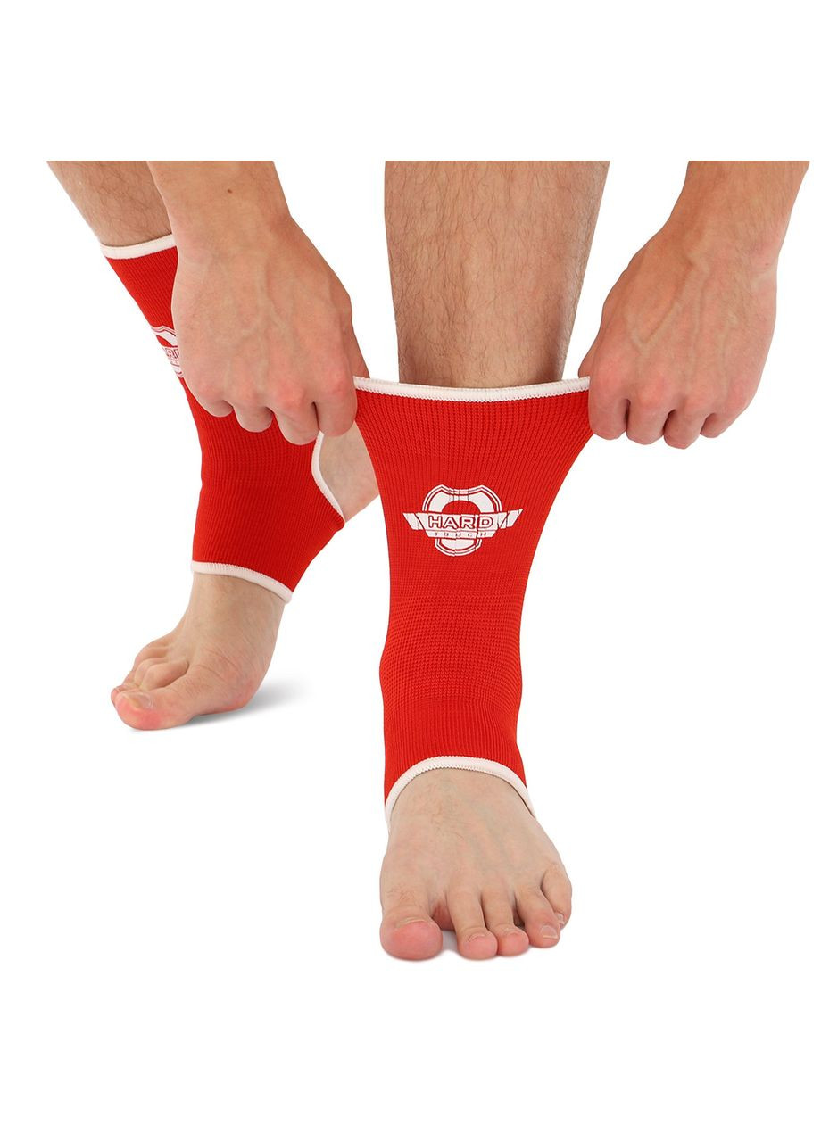 Бандаж для голеностопного сустава эластичный (2шт) CO-8889 (CO-8889_Красный_M) Hard Touch (361435333)