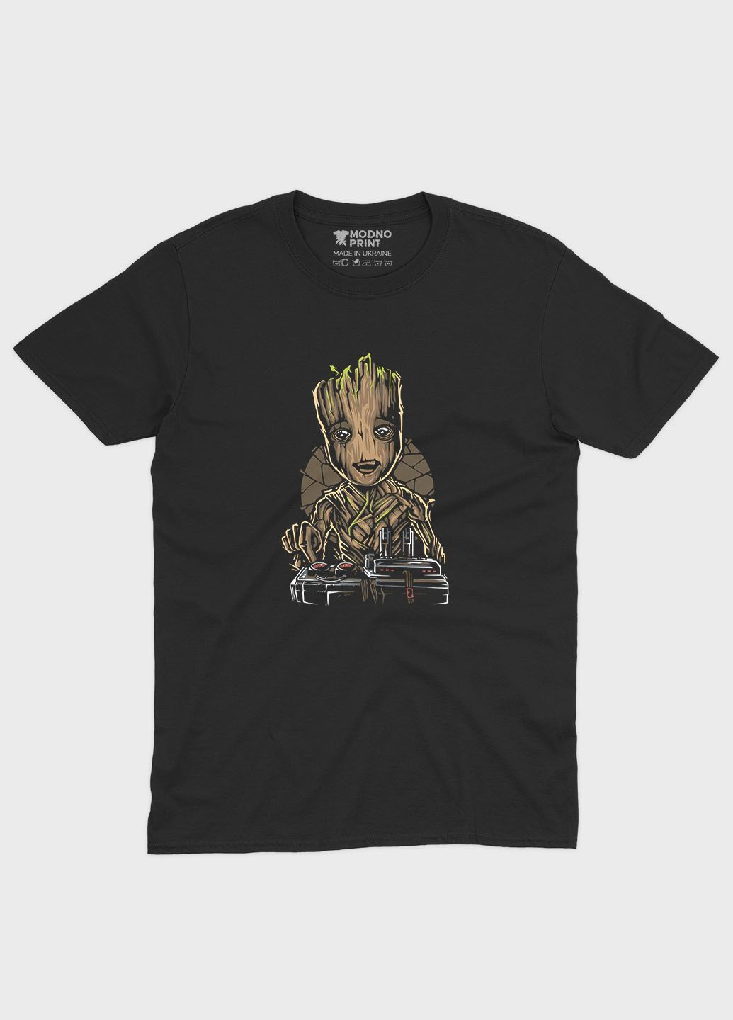 Черная демисезонная футболка для мальчика с принтом супергероев - стражи галактики (ts001-1-bl-006-017-014-b) Modno