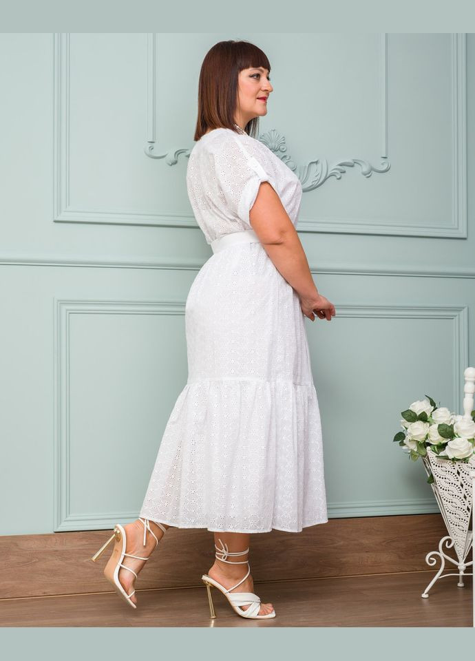 Белое платье 14563-5 Alenka Plus