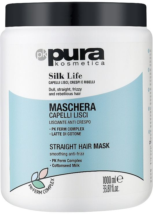 Маска для волос Silk Life Mask 1000ml (1200190-187650) Pura Kosmetica (368638421)