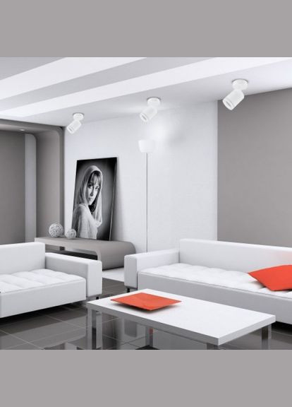 Накладной поворотный светильник ML318-S белый (40148) Feron (335058944)