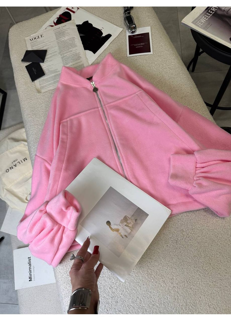 Женский флисовый бомбер FINO Mode на молнии (369943426)