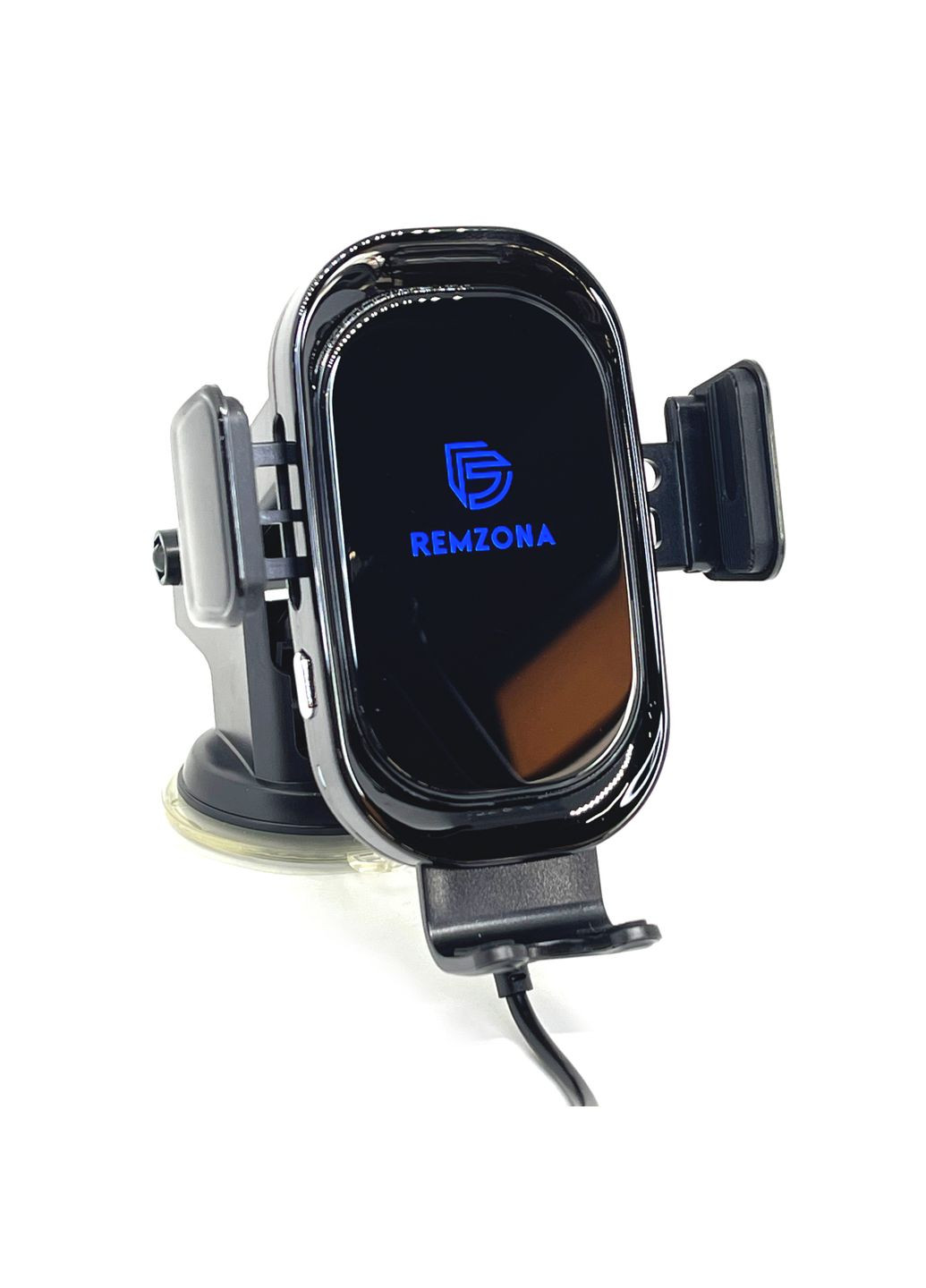 Автомобільний тримач для телефону з бездротовою зарядкою Grase 15W PHCH-01BK Remzona (334293861)
