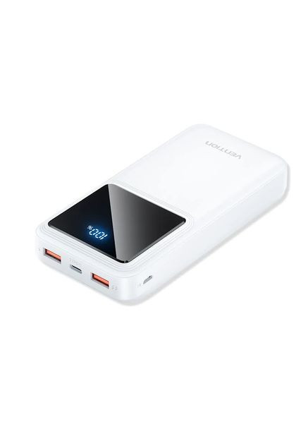 Портативная батарея 20000mAh Power Bank (Micro-USB+USB-C+USB-A+USB-A) 22.5W White Vention (362575714)