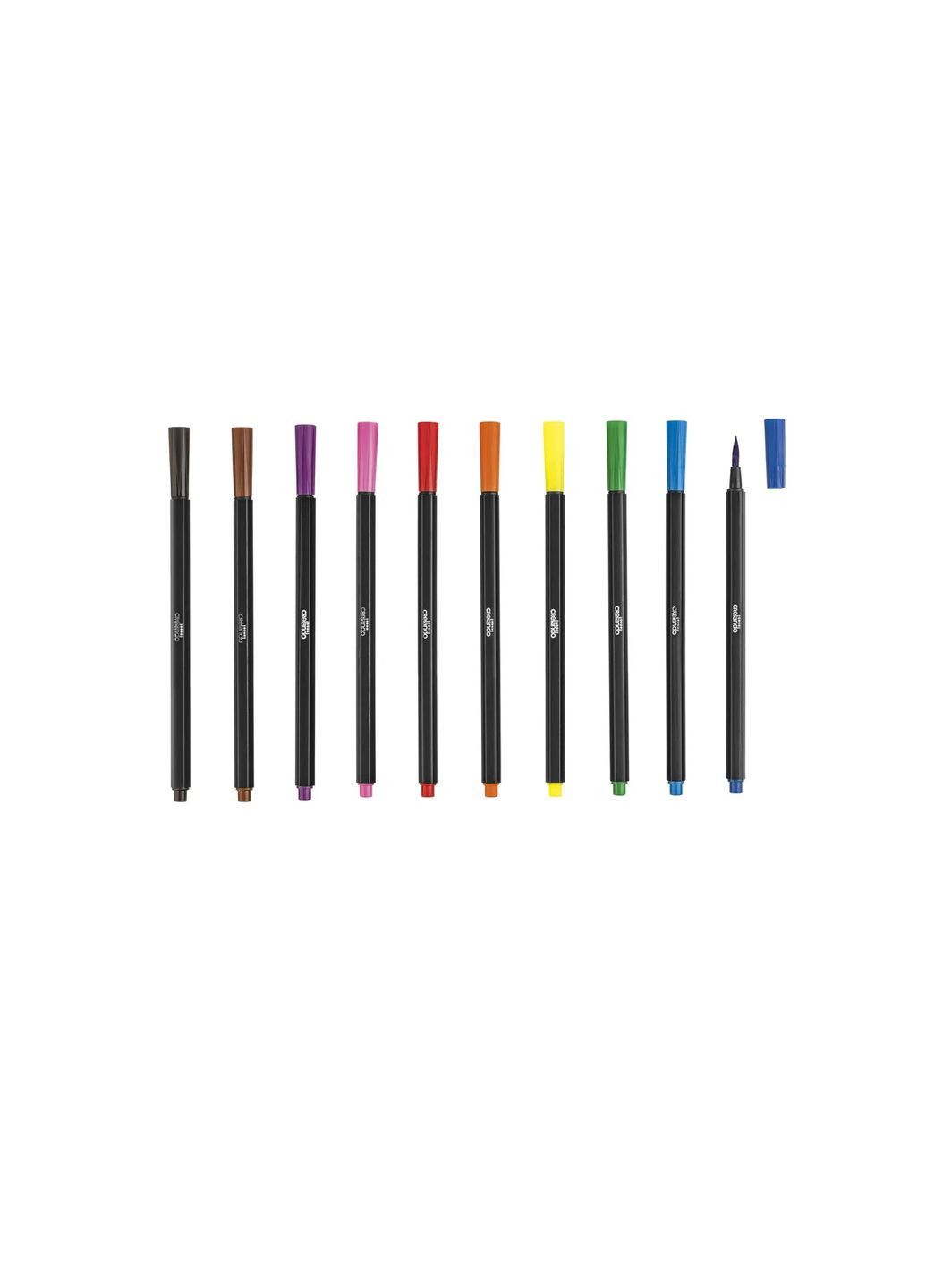 Набор линеров кисточек для рисования 10 шт комбинированный Crelando (328600726)