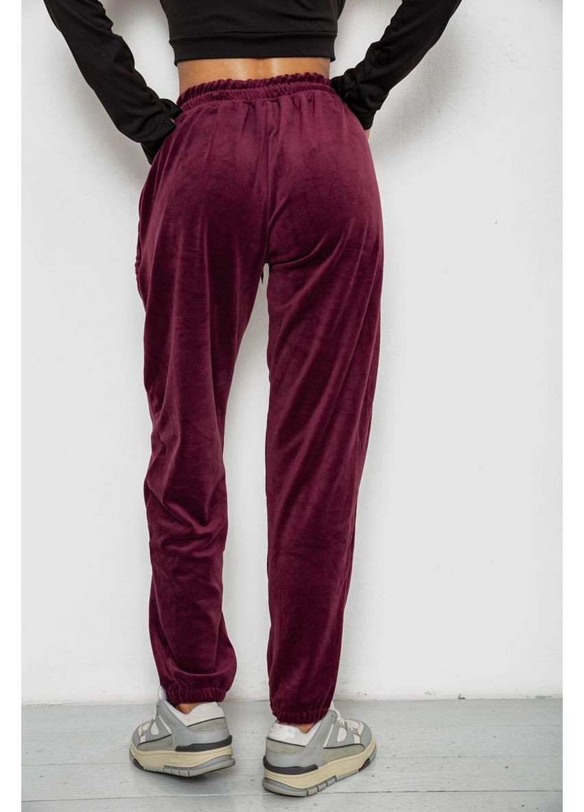 Спортивні штани велюрові жіночі на флісі, колір смарагдовий, 238R58645 Ager (356671930)