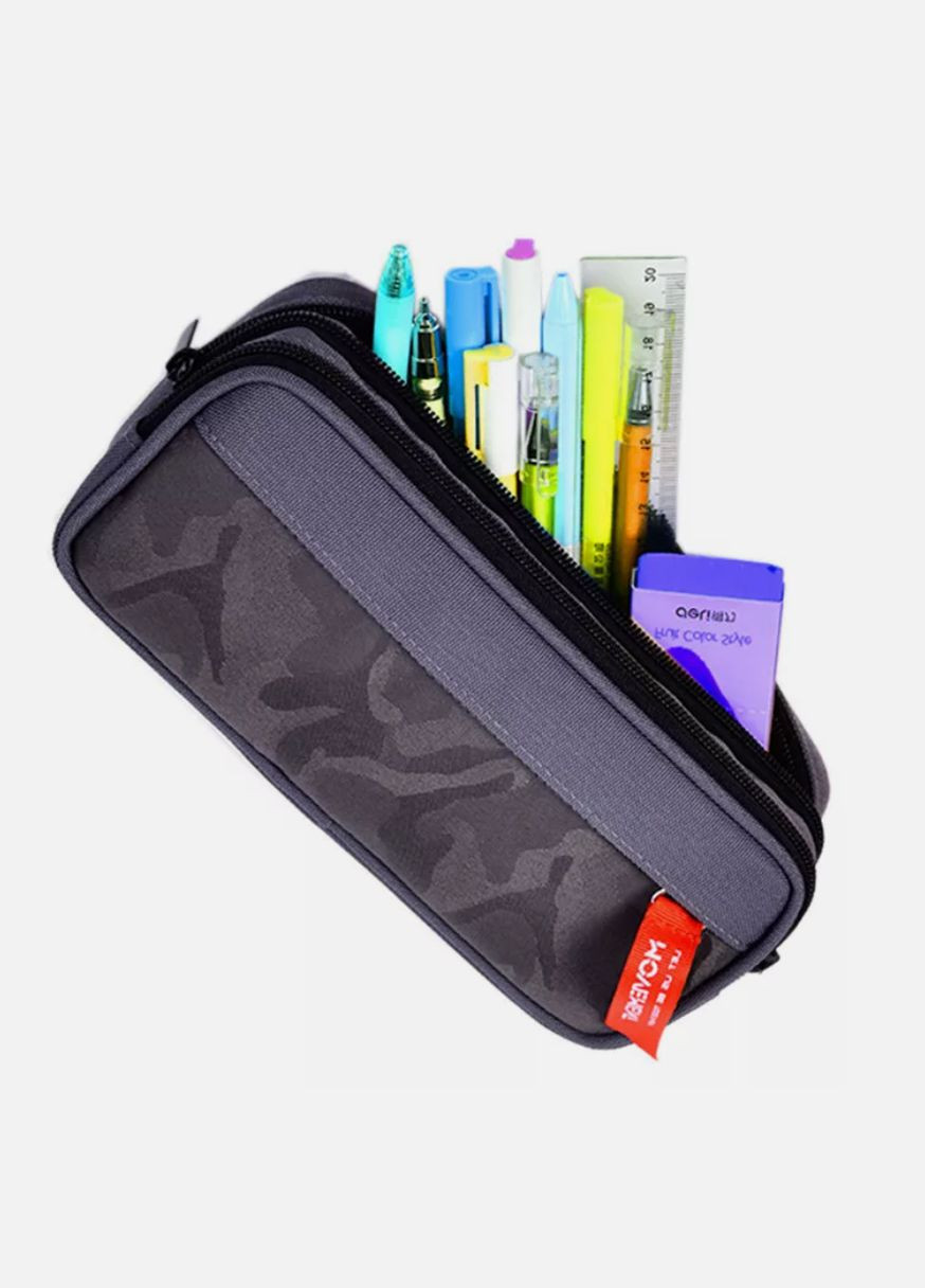 Пенал шкільний на 3 відділення. Синій No Brand (304057726)