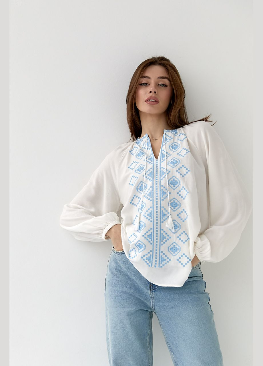 Жіноча вишиванка Мирослава біла ESQ 3105 (303898949)