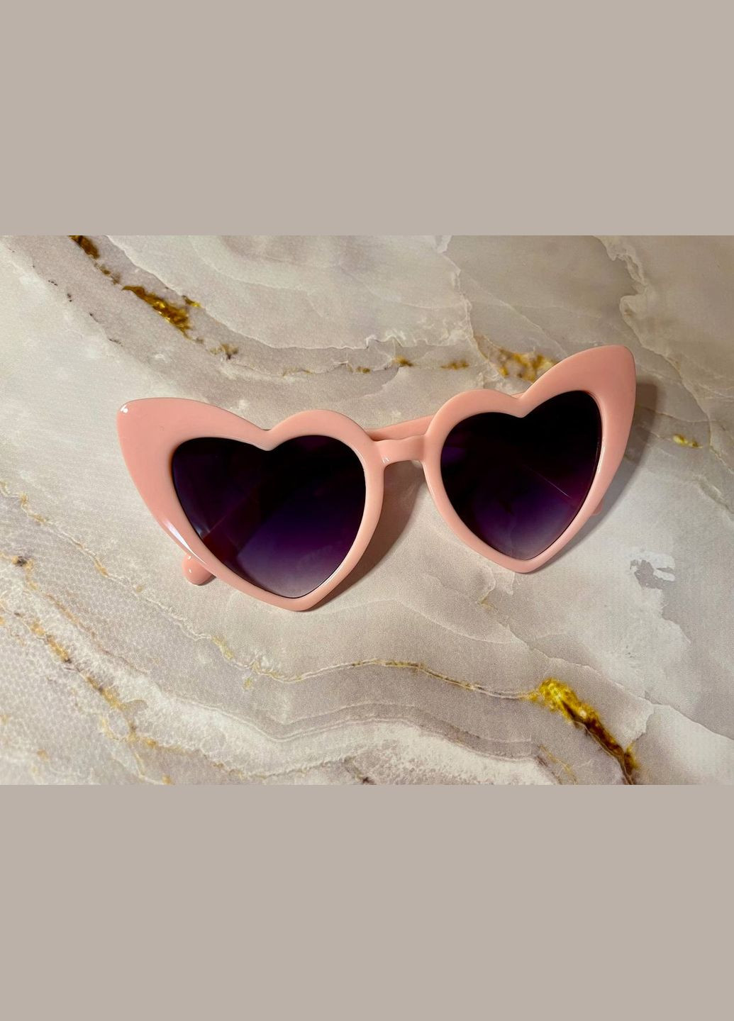 Очки женские солнцезащитные кошачий глаз сердце в розовой оправе LIGHT (315889498)