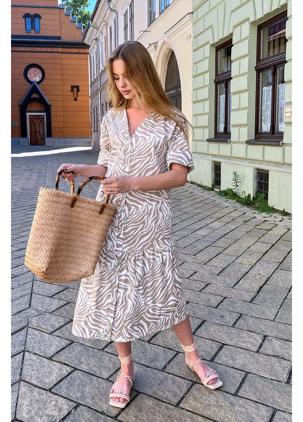 Кофейное платье 1994.5170 Seventeen