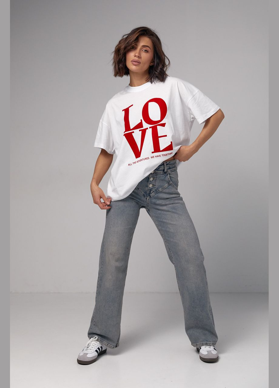 Женские джинсы Straight с фигурной кокеткой - джинс Lurex - (282957655)