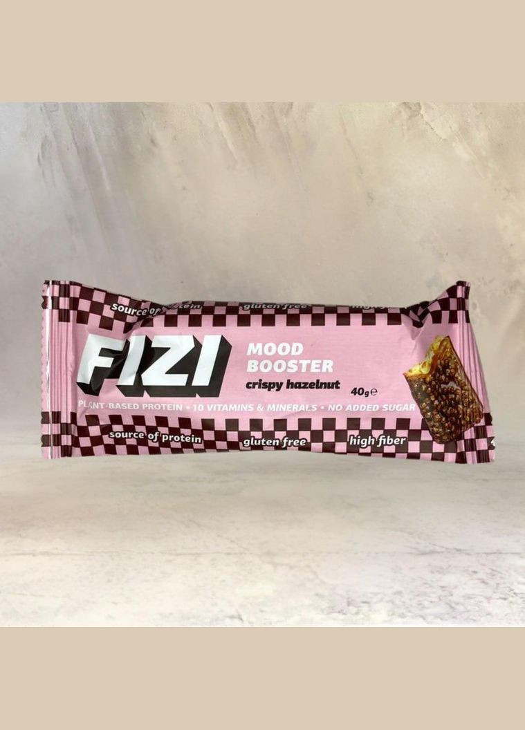 Батончик FIZI без сахара Crispy Hazelnut (Хрустящий лесной орех), Физи 40 г No Brand (323168859)