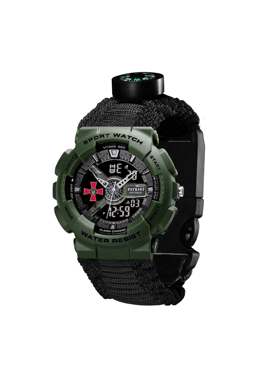 005AGSU ЗСУ Паракордовий ремінець Black + Коробка Patriot (372942568)