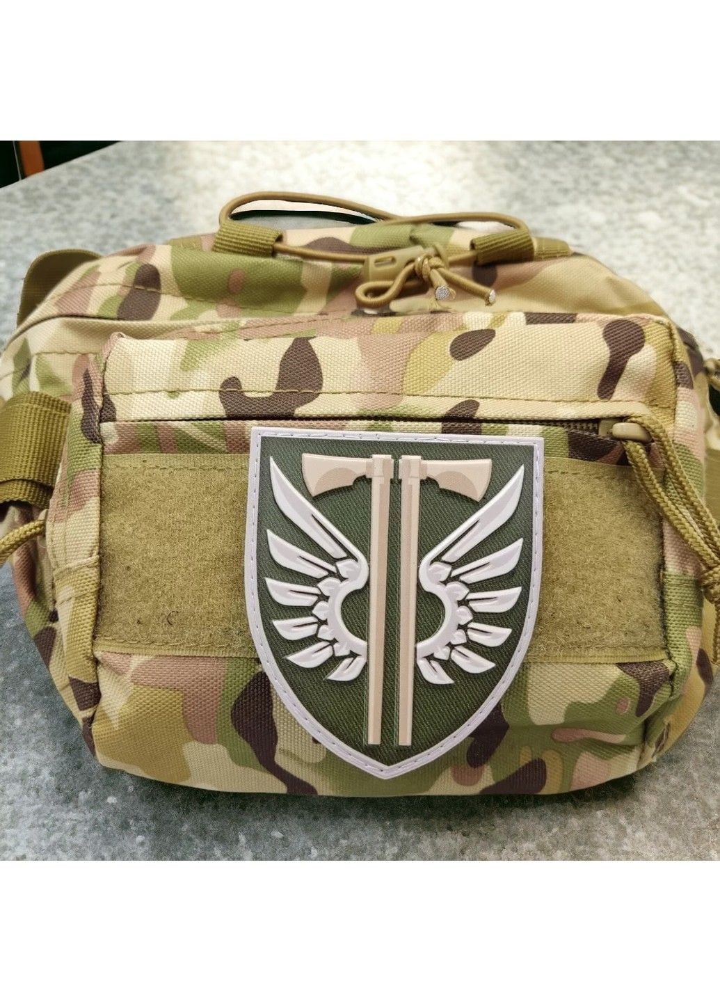 Патч / шеврон ВСУ 77 отдельная аэромобильная бригада новый полевой No Brand (294720830)