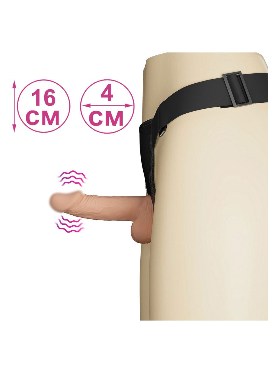 Страпон з вібрацією Vibration Strap On 16 см ширина 4 см LyBaile (317747995)
