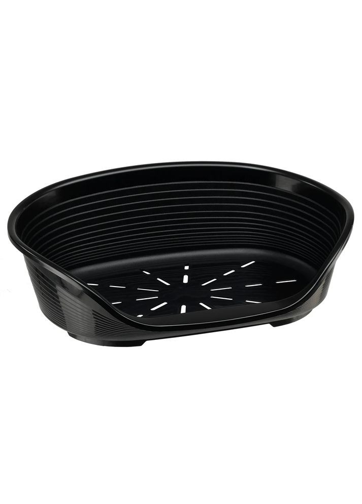 Пластиковый лежак с антискользящим покрытием, 61,5 x 45 x h 21,5 cm (черный) Ferplast (353688688)