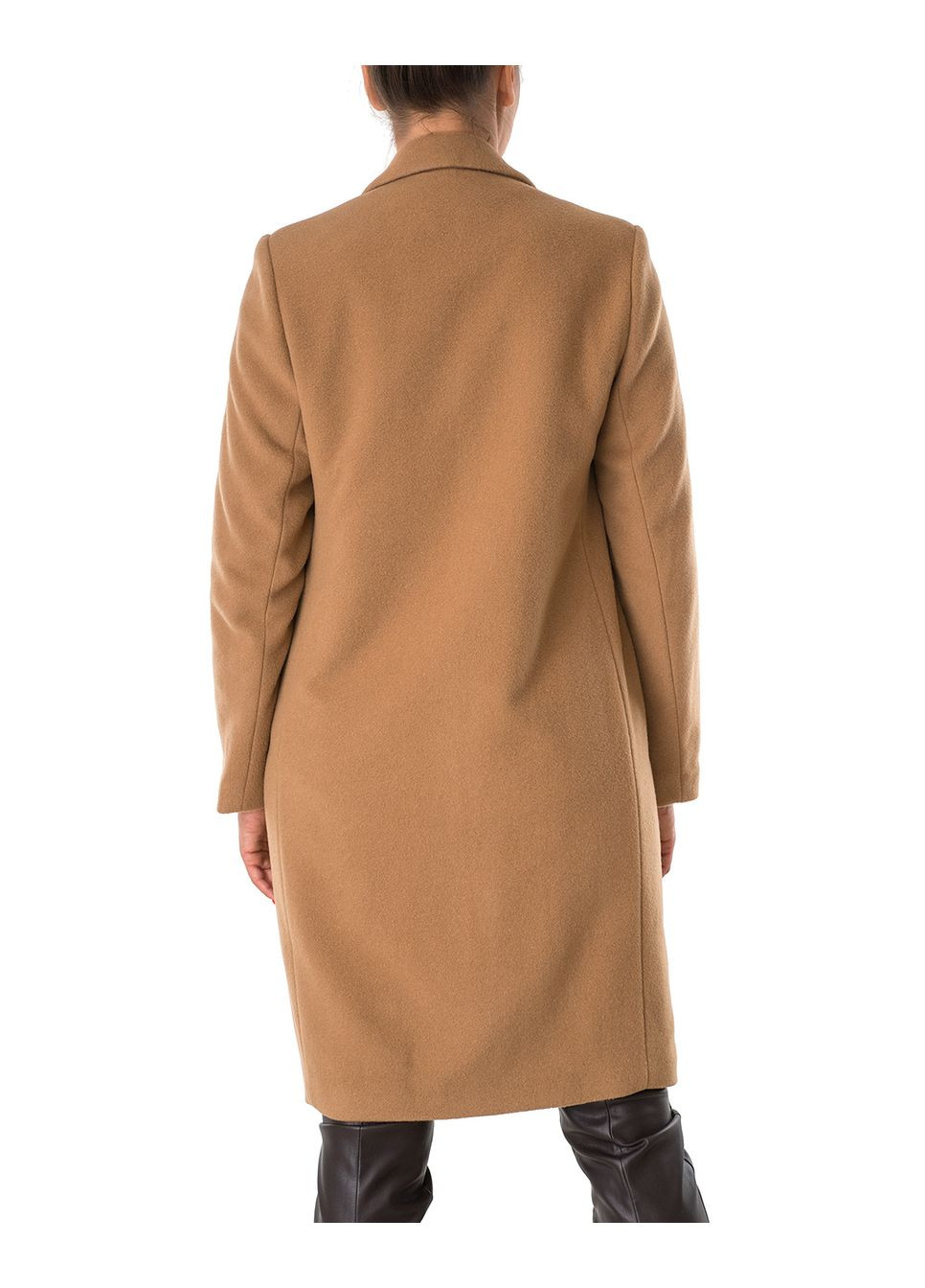 Бежеве Пальто жіноче Oui