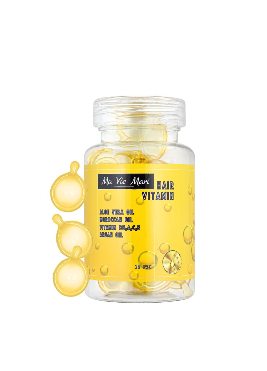 Капсули для живлення та зволоження волосся жовті 30 капсул (MVM3652) Ma Vie Mari (355313172)
