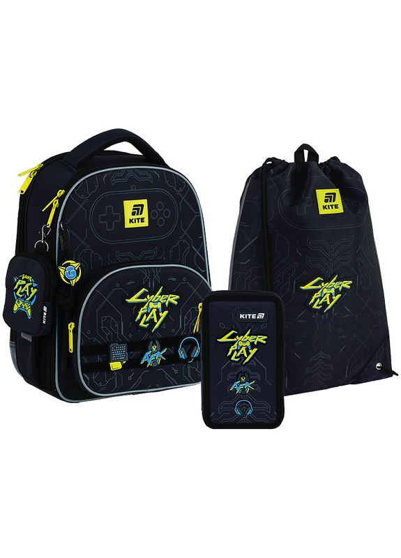 Набір рюкзак + пенал + сумка для взуття SET_K25-556M-2 Cyber Kite (367986716)