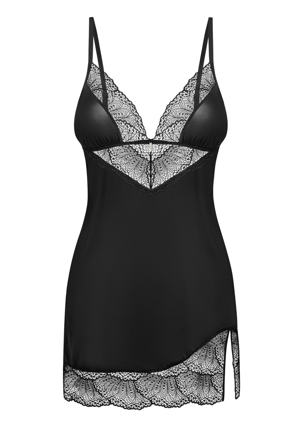 Комбинация сатиновая с трусиками Lobellis chemise Obsessive (351583343)