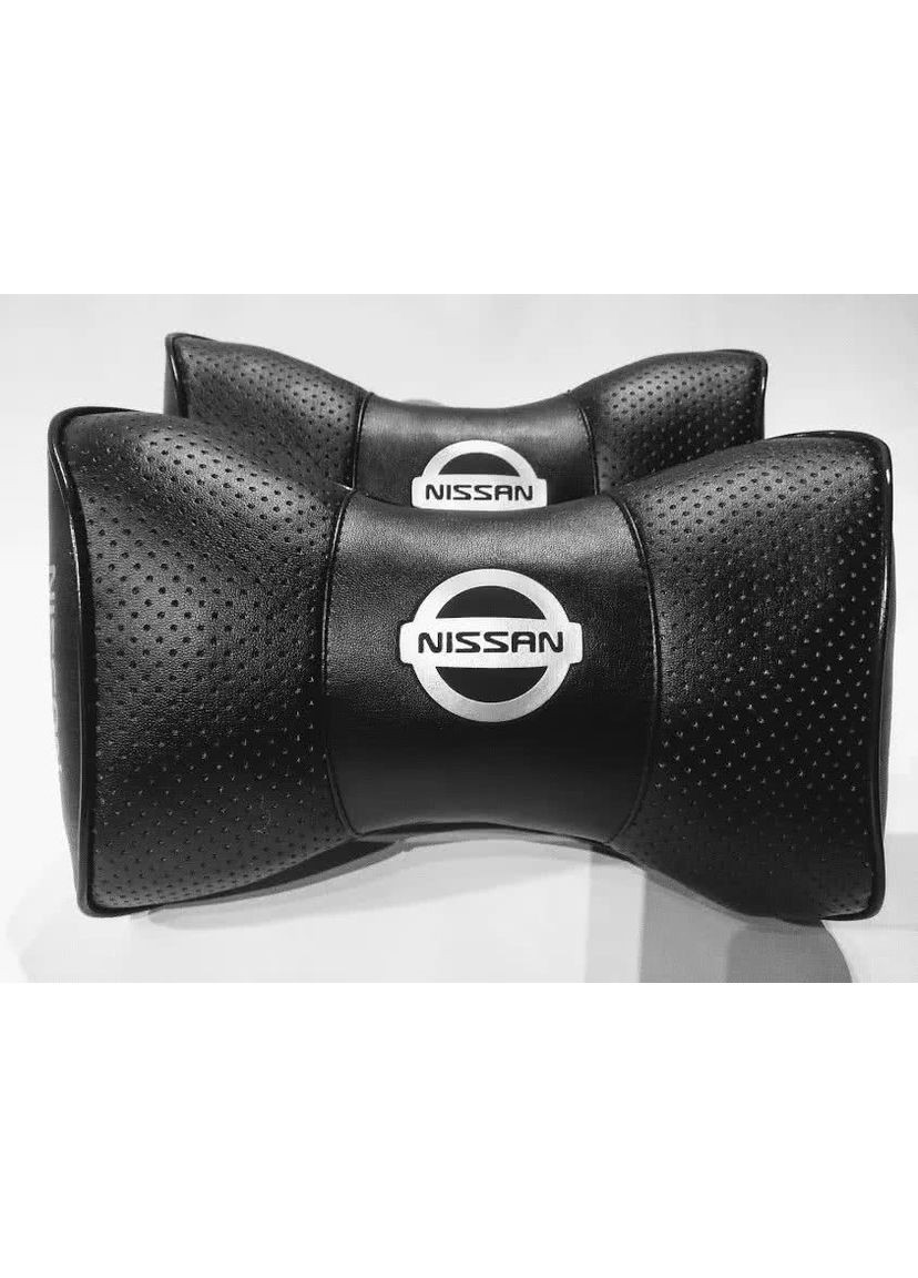 Подушка підголівник NISSAN чорний 2шт No Brand (361149120)