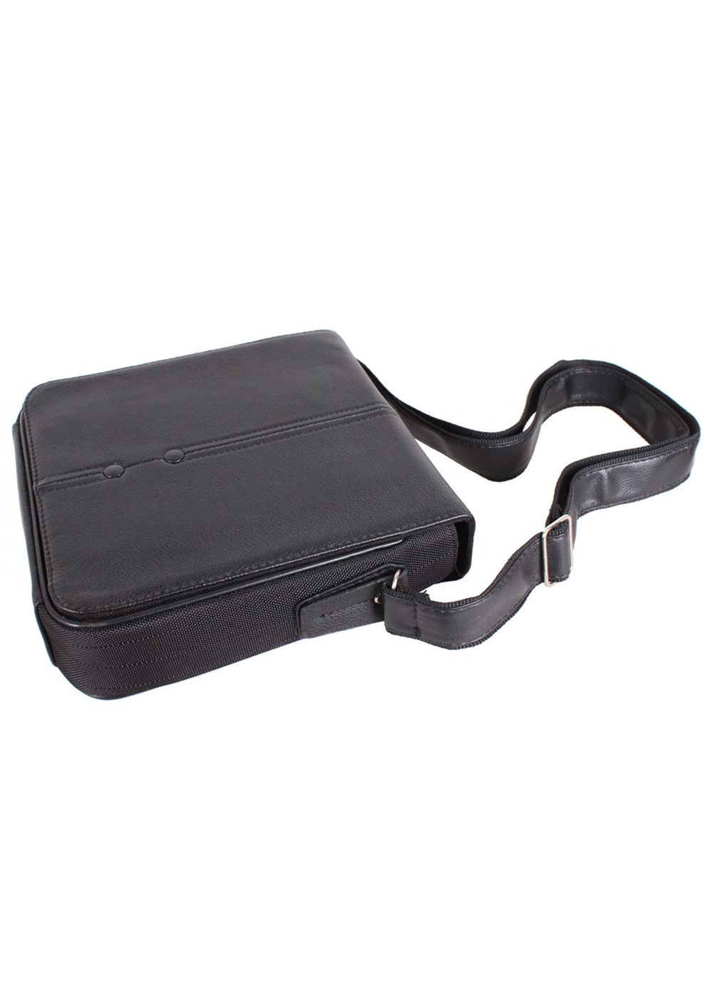 Мужская сумка из кожзама 302506 черная No Brand (370848445)