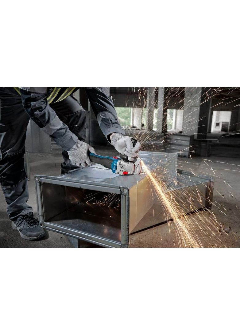 Шліфмашина кутова акумуляторна GWS 18V-8 125мм 18В (0.601.9N9.003) Bosch (360427064)