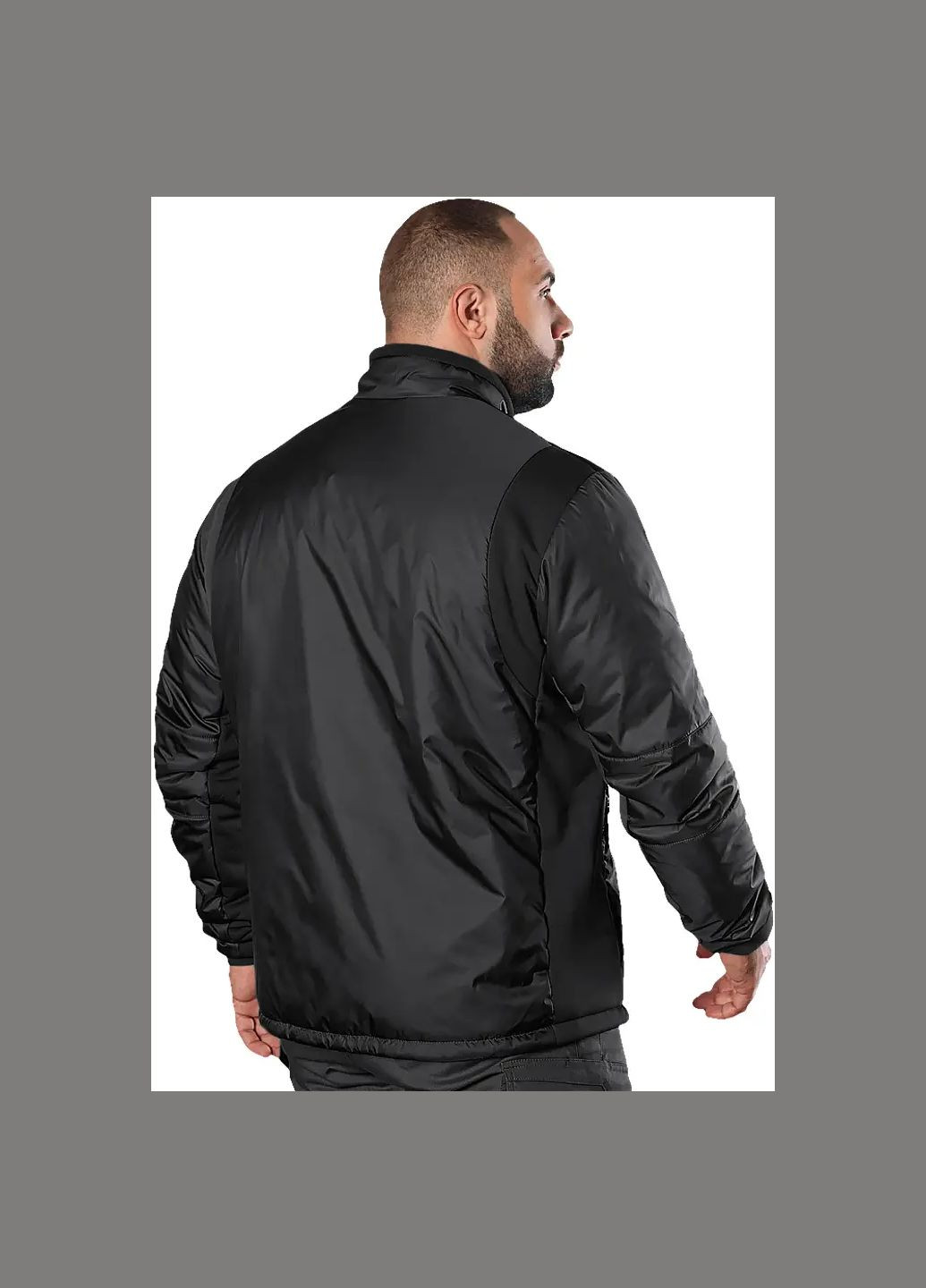 Черная демисезонная куртка taurus black Camotec