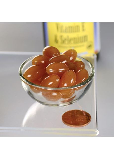 Витамин Е и Селен, антиоксидант, Vitamin E & Selenium, 90 капсул Swanson (366733907)
