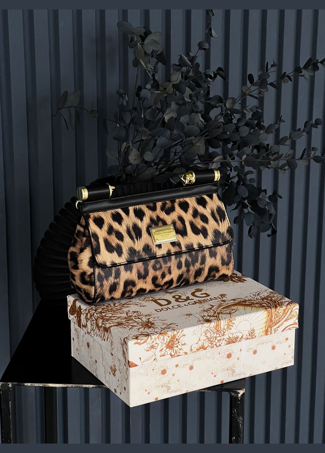 Сумка Дольче Габана Sicily - Premium леопард 19сm No Brand (322394086)